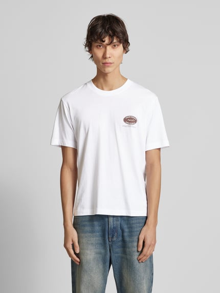 JACK & JONES T-shirt z nadrukiem z logo model ‘BOSTON’ Biały 4