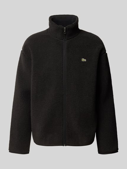 Lacoste Bomberka z detal z logo Czarny 1