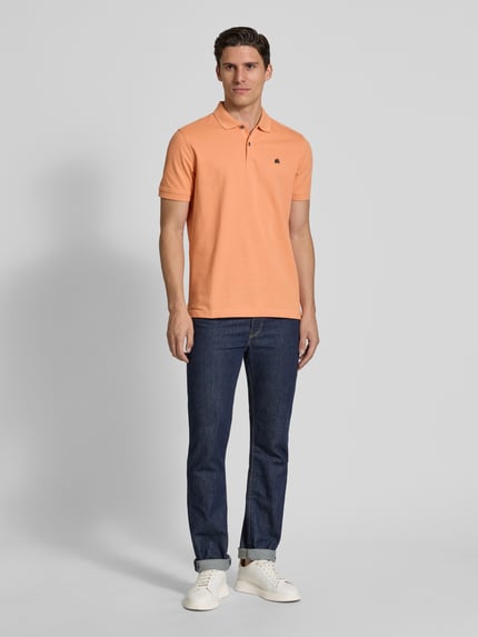LERROS Poloshirt mit Label-Stitching Orange 1