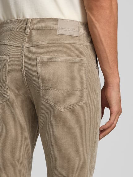 Christian Berg Men Regular Fit Cordhose im 5-Pocket-Design Hellbraun 3