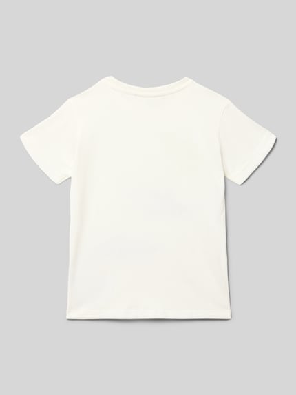 Productfoto, T-shirt met motiefprint en ronde hals van Blue Seven, puur katoen, regular fit, ruglengte maat 116: 42 cm, voor kinderen