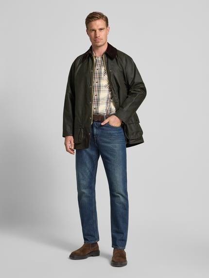 Barbour Parka mit Pattentaschen Modell 'BEAUFORT' Oliv 1