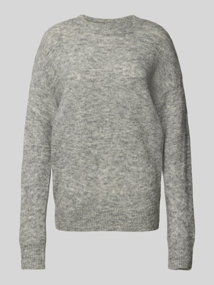 MSCH Copenhagen Loose fit gebreide pullover met wol model 'Festina' Middengrijs gemêleerd - 2