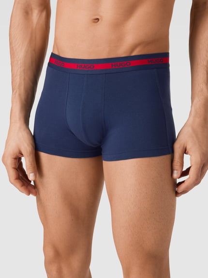 HUGO Trunks mit Logo-Bund Dunkelblau 3