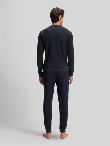 BOSS Regular Fit Sweathose aus Baumwoll-Mix Dunkelblau 5