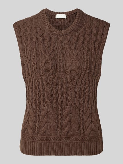 Regular Fit Pullunder mit Zopfmuster Modell 'Marisela' Shop The Look MANNEQUINE