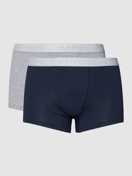 HANRO Trunks mit Label-Details im 2er-Pack Dunkelblau 2