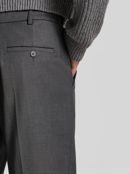 Jake*s Studio Men Chino met Franse steekzakken Donkergrijs gemêleerd - 3