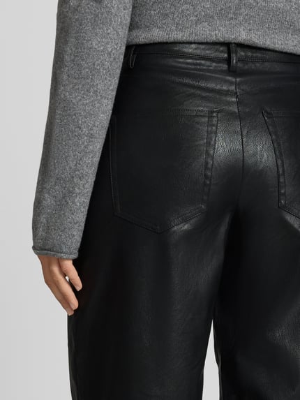 Topshop Wide Leg Hose mit Gürtelschlaufen Modell 'Talla' Black 3