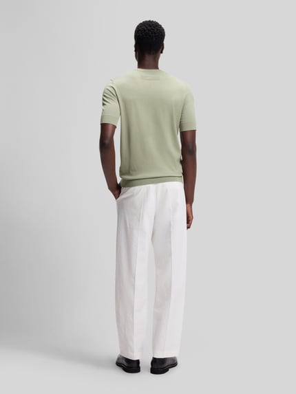 HUGO Sweter o kroju slim fit z drobnego splotu Miętowy 5