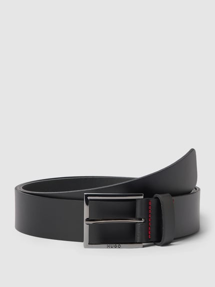 HUGO Gürtel mit Label-Detail Modell 'Geek' Black 1