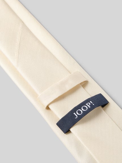 Produktfoto, Krawat aus Seide (8 cm) von JOOP! Collection, klasyczny kształt, fakturowany wzór, detal z logo, szerokość 8 cm