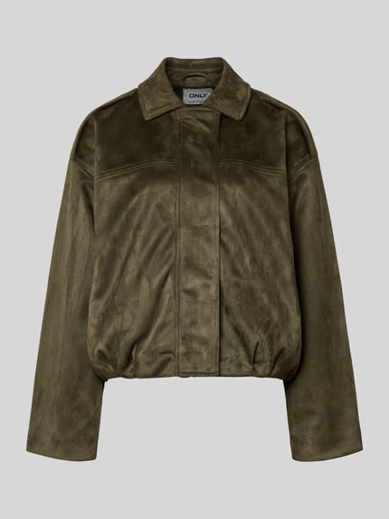 ONLY Regular Fit Blouson in Wildlederoptik Modell 'AMBER' Oliv 2