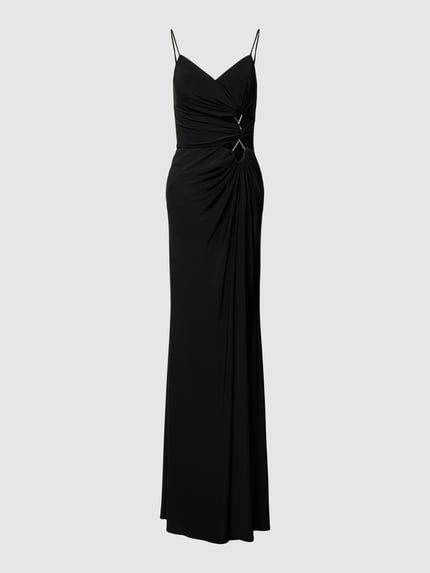 TROYDEN COLLECTION Maxikleid mit Cut Outs Black 2