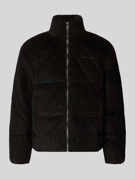 REVIEW Steppjacke mit Cordstruktur Black 1