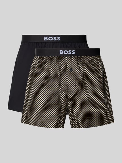 BOSS Pants Modell '2P Boxer Shorts EW' im 2er-Pack Black 1