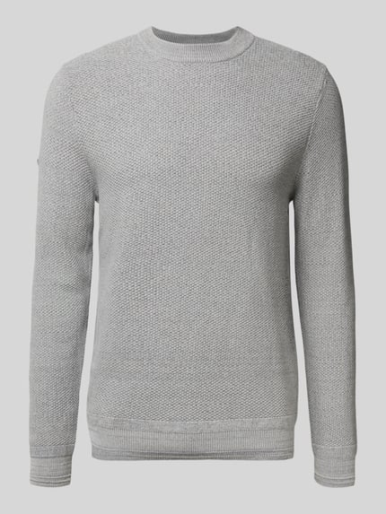Strickpullover mit gerippten Abschlüssen Shop The Look MANNEQUINE