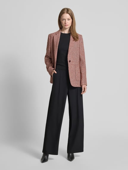 Jake*s Collection Wide Fit Stoffhose mit elastischem Bund Black 1