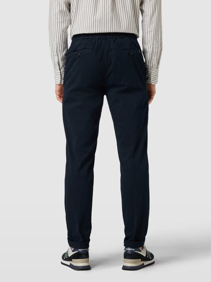 Tommy Hilfiger Slim fit chino met paspelzakken, model 'CHELSEA' Donkerblauw - 5