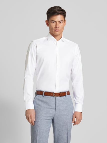 BOSS Regular Fit Businesshemd aus Feintwill Weiss 4