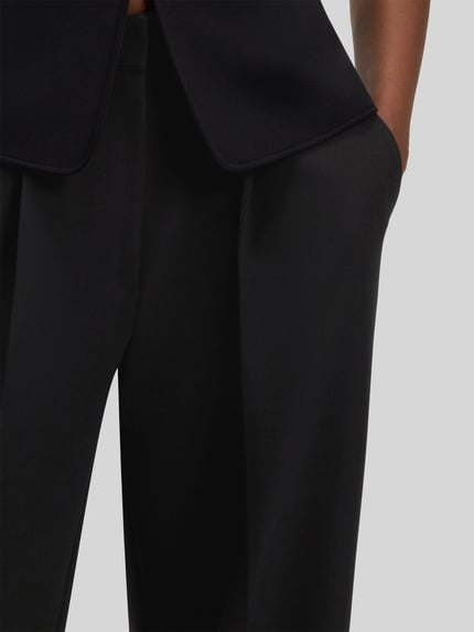 BOSS Orange Wijde broek met persplooien Zwart - 3