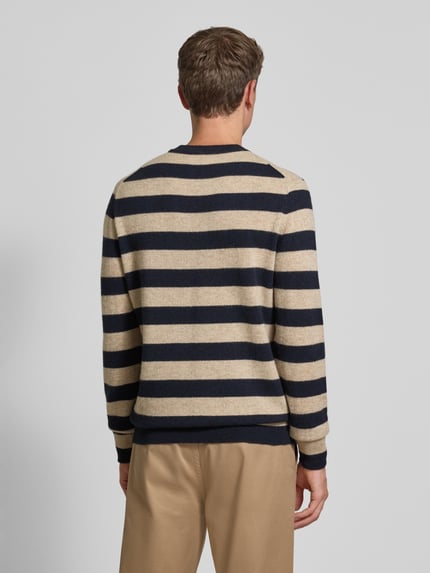 FTC Cashmere Kaschmirpullover mit Rundhalsausschnitt Marine 5
