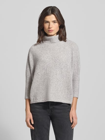 someday. Oversized Rollkragenpullover mit Woll-Anteil Modell 'Tiola' Mittelgrau Melange 4