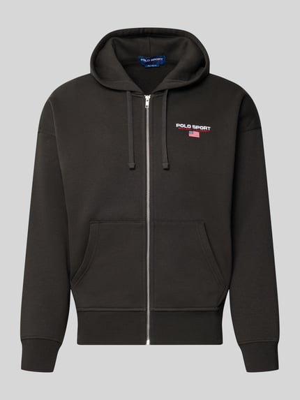 Regular Fit Sweatjacke aus Baumwoll-Mix Shop The Look MANNEQUINE