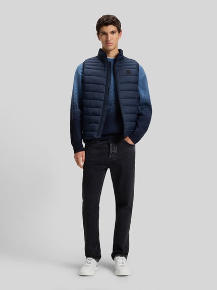 BOSS Orange Slim Fit Steppweste mit Label Patch Modell 'ODENO2' Black 1