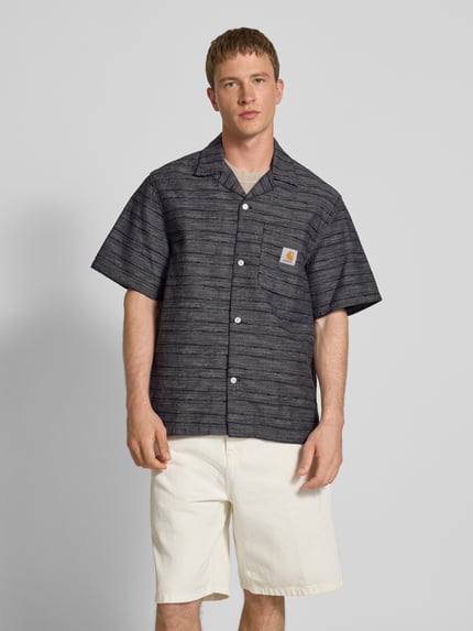 Carhartt Work In Progress Freizeithemd mit Reverskragen Modell 'Gellar' Black 4