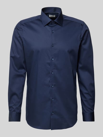 OLYMP Level 5 Slim Fit Businesshemd in Premiumqualität Marine 2