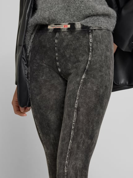 Diesel Leggings mit elastischem Bund Black 3