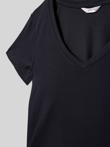 MANGO T-Shirt aus reiner Baumwolle Black 2
