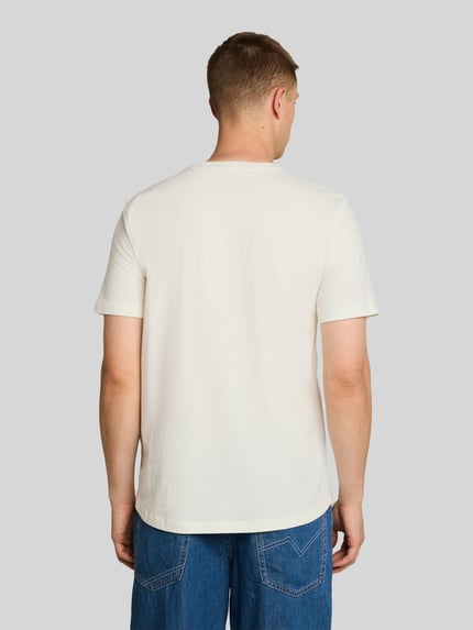 Tom Tailor Denim Regular Fit T-Shirt aus reiner Baumwolle Weiss 5