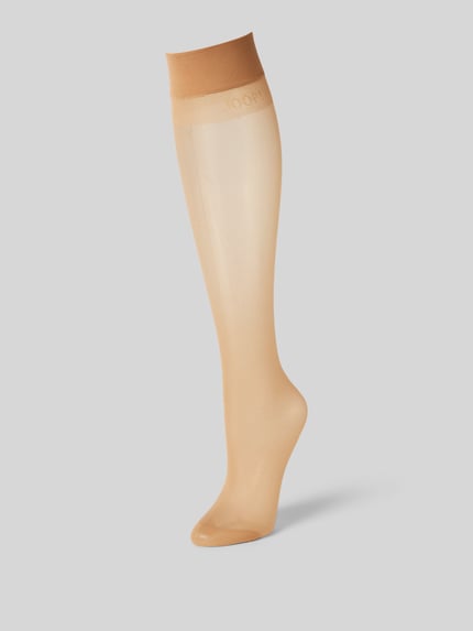 JOOP! COLLECTION Kniestrümpfe mit Label-Stitching Beige 1