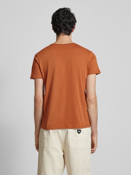 Alpha Industries T-shirt z nadrukiem z logo Orzechowy 5