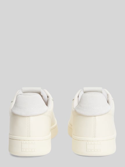 Tommy Jeans Sneakersy z naturalnej skóry z nadrukiem z logo Écru 5