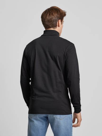 RAGMAN Longsleeve mit gerippten Abschlüssen Black 5