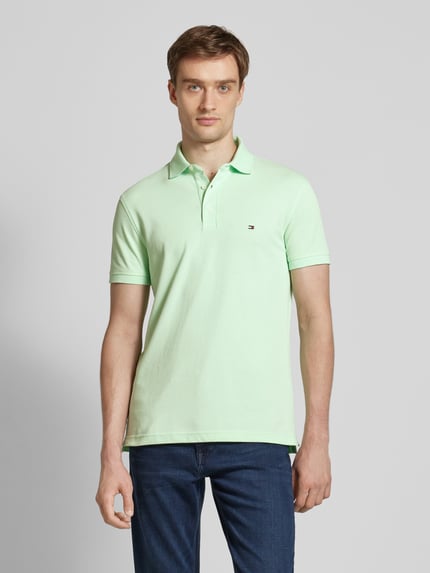 Tommy Hilfiger Poloshirt mit Label-Stitching Mint 4