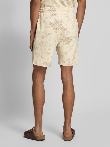 ONLY & SONS Regular Fit Sweatshorts aus reiner Baumwolle Modell 'BAGGIO' Offwhite 5