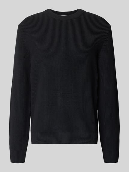 Marc O'Polo DENIM Pullover mit Rippstrick-Struktur Black 1