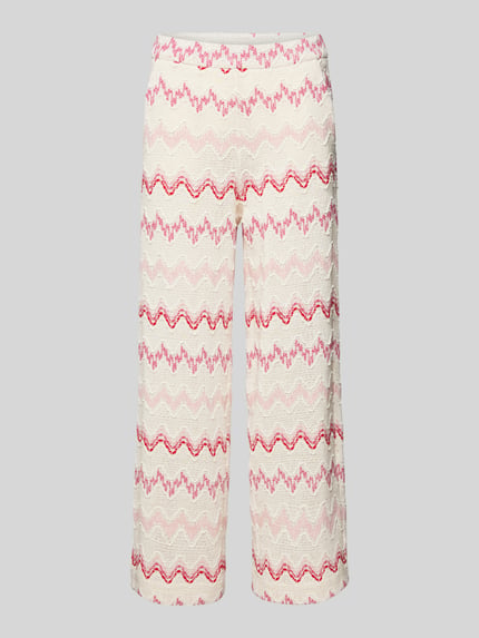 MAC Regular Fit Hose mit elastischem Bund Modell 'PALAZZO' Pink 2