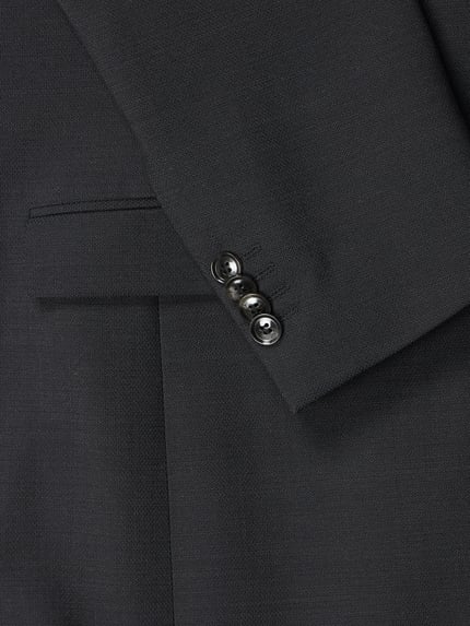CG – CLUB of GENTS slim fit 2-knoops colbert met stretch model 'Caden' Donkergrijs - 2