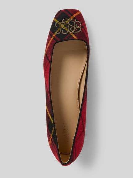 Lauren Ralph Lauren Ballerina's met labelstitching Zwart - 3