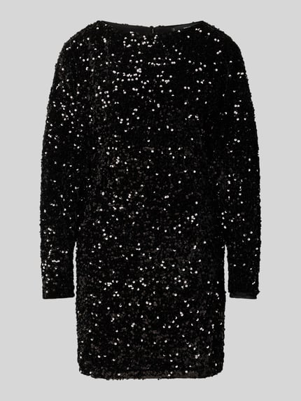MANGO Minikleid mit Paillettenbesatz Modell 'XASTRO' Black 2