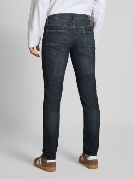 JACK & JONES Slim Fit Jeans im Used-Look Modell 'GLENN' Dunkelblau 5