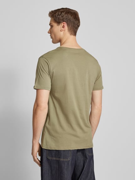 Alpha Industries T-shirt z nadrukiem z logo Oliwkowy 5