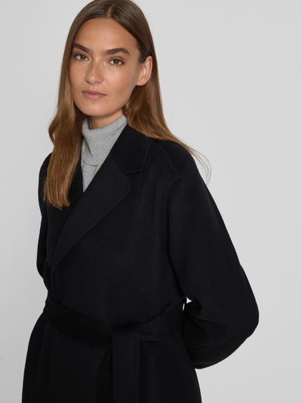 Tommy Hilfiger Regular Fit Mantel aus Woll-Mix  BLACK 3