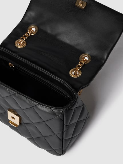 Valentino Bags Handtasche in Leder-Optik Modell 'Ocarina Pattina' Black 4