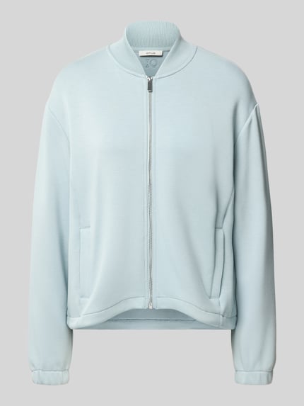 OPUS Sweatjacke mit Baseballkragen Glacki club Aqua 2